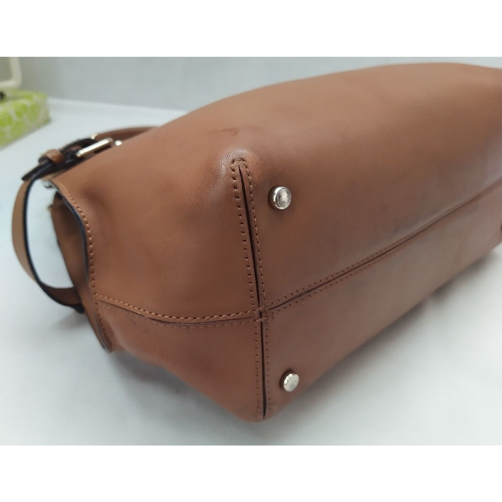 Kate Spade New York Brown Leather Double Handle Shoulder Bag - Picture 8 of 16